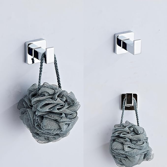 Chrome Bathroom Hardware Set 4 Pieces, Bathroom Accessories Set Stainless Steel