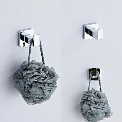 Chrome Bathroom Hardware Set 4 Pieces, Bathroom Accessories Set Stainless Steel