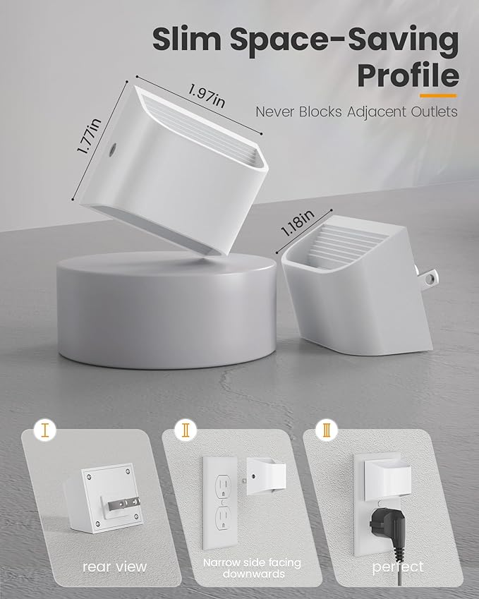 NIORSUN Plug in Night Light, Auto Brightness Sensor Night Light, 3000K Warm