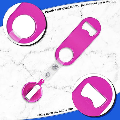 Honoson 8 Pieces Retractable Bottle Opener Bartender Flat Beer Opener