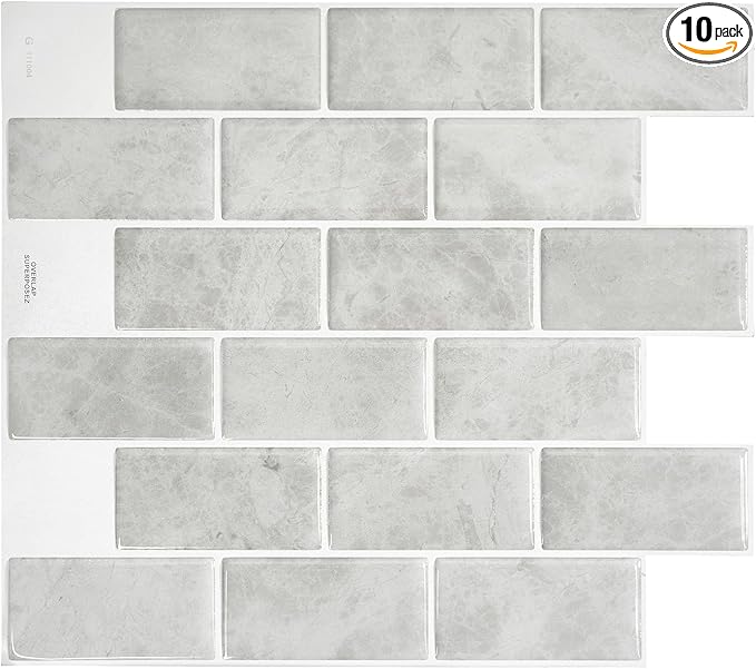 SMART TILES Peel and Stick Backsplash