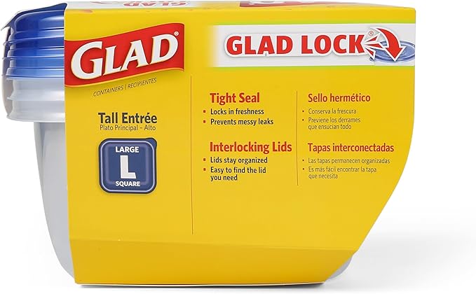 Glad GladWare Tall Entree Food Storage Containers