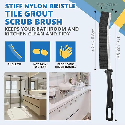 Crevice Cleaning Brush Set – Hard Bristle Gap Cleaning Tool