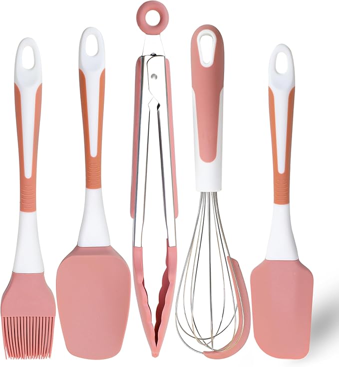 Silicone Spatula Set, Soft & Strong, Nonstick Cookware, Dishwasher Safe