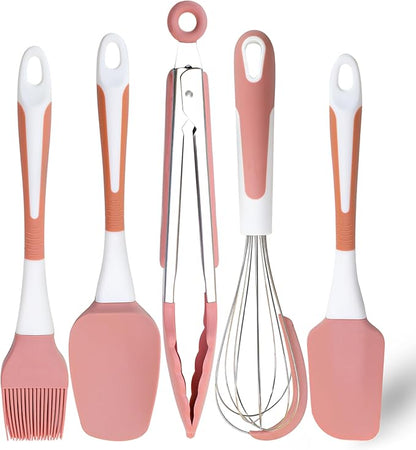 Silicone Spatula Set, Soft & Strong, Nonstick Cookware, Dishwasher Safe