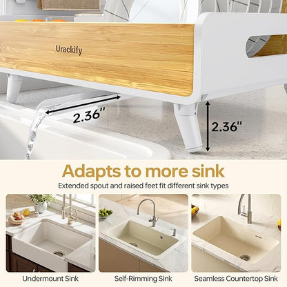 Urackify Dish Drying Rack for Kitchen Counter