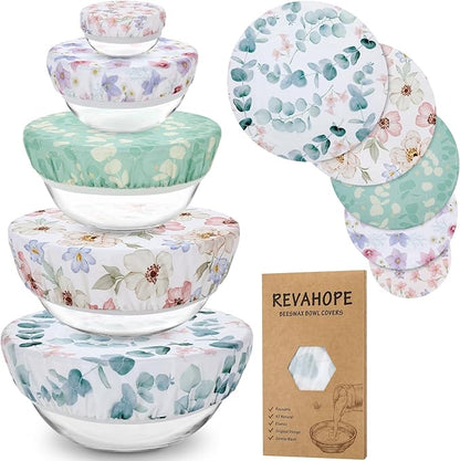 5-Size Reusable Beeswax Bowl Covers