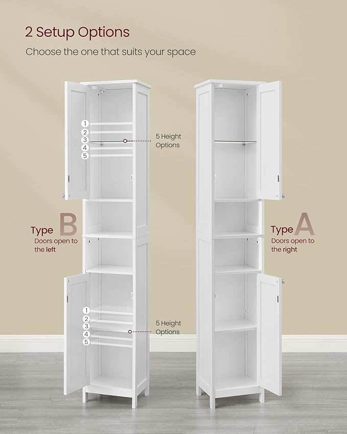 VASAGLE Tall Storage Cabinet