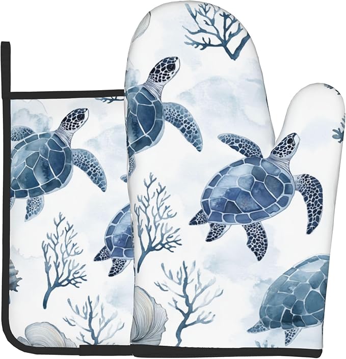 Nautical Oven Mitts for Women