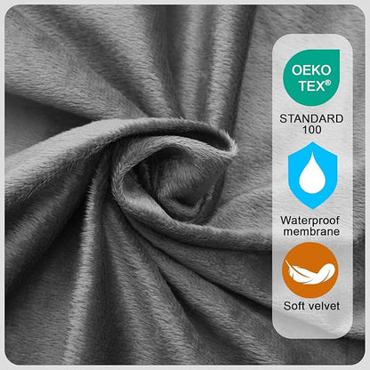 Memory Foam Camping Mattress pad, Comfortable Thick Floor Sleeping Mat for Adults with Waterproof and Non-Slip Bottom, Portable Roll Up Mattress for Sleepover Guest,Cot Mad for Car Camping