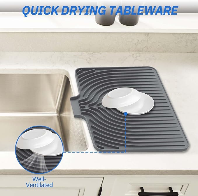 Dish Drying Mat for Kitchen Counter,