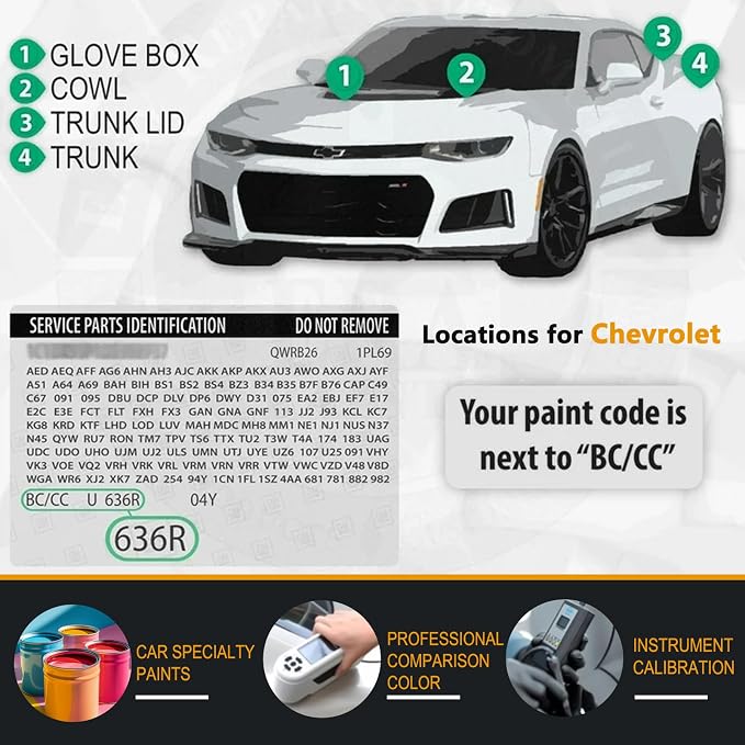 Touch Up Paint for Chevrolet Northsky Blue Metallic(GA0/WA619D), Color Exact Match Auto Paint Repair Pen Fix Chips and Nicks Scuff