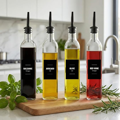 Olive Oil & Vinegar Dispenser Bottle Set