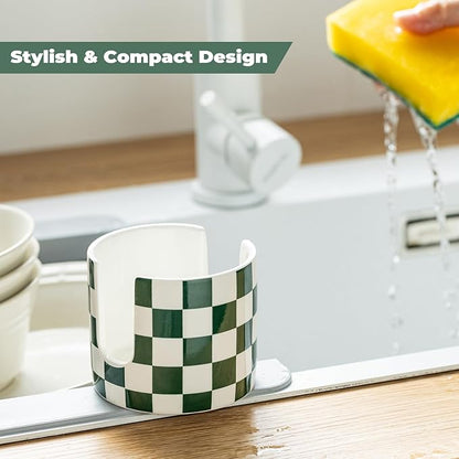 Zoeeker Ceramic Kitchen Sponge Holder, Dish Sponge Holder Suitable