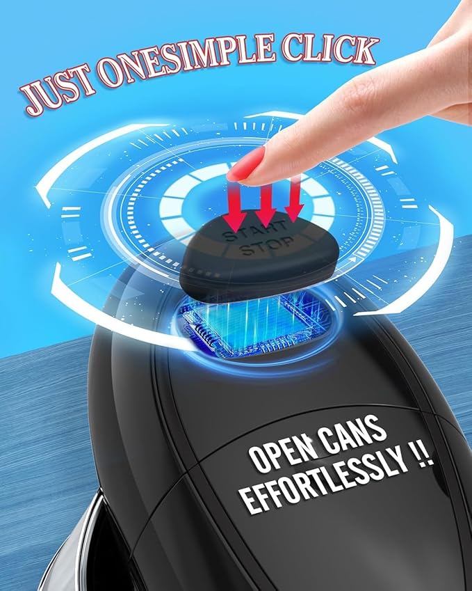 Electric Can Opener, One-Touch Automatic Hands Free Can Opener