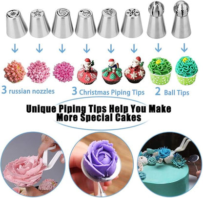 Cake Decorating Kit Cake Decorating Supplies, 66 Icing Piping Nozzles, Cake