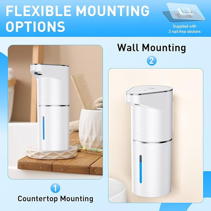 Fantictas Automatic Soap Dispenser, Touchless Hand Wall Mount Rechargeable 3