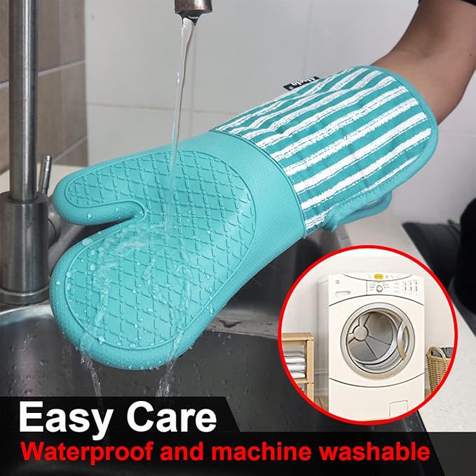Alselo Silicone Oven Mitts Heat Resistant 932℉