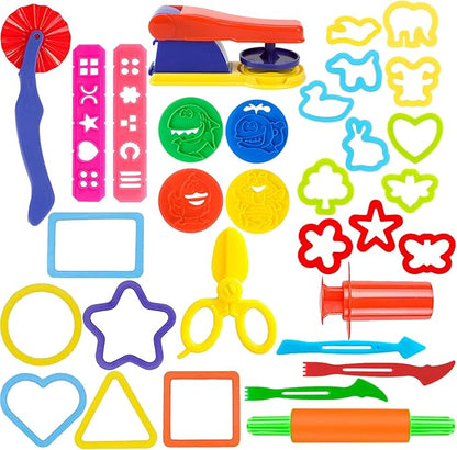 32-Piece Dough Tool Set for Kids – Dough Play Tools