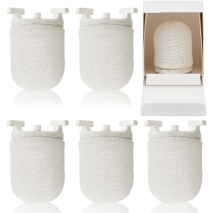 6 Pcs Gas Light Preformed Mantle Gas Lamp Mantles Gaslight Mantles Pre Formed Gas Light Mantel for Indoor Outdoor Gas Lights, White