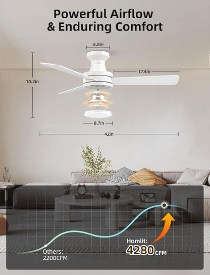 Homlit 42 inch RGB Ceiling Fan
