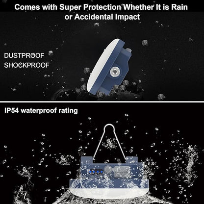 LED Camping Lantern Rechargeable TeiNewBy 1500LM 10000mAh up to 12-120 Hours Running, 4 Light Modes, IP54 Waterproof,Magnetic Base for Hurricane Emergency, Outdoor, Hiking, Home and Car(2pcs)