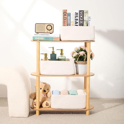MiniArk Small Storage Baskets for Organizing | Closet Organizer Bins | Shelf