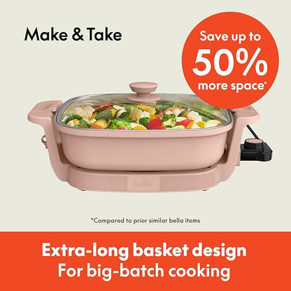 bella Make & Take Electric Skillet, Fits-anywhere™ kitchenware, EverGood™