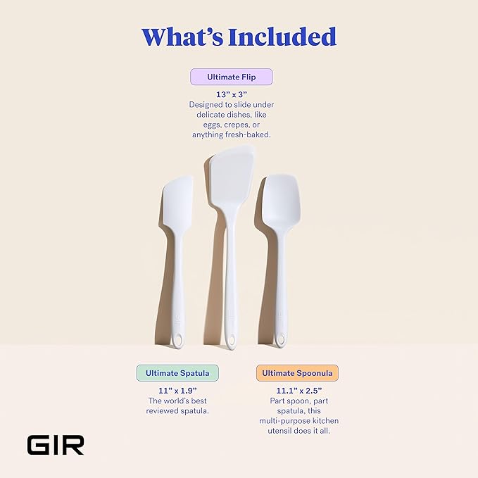 GIR: Get It Right 3-Piece Ultimate Silicone Kitchen Utensils Set