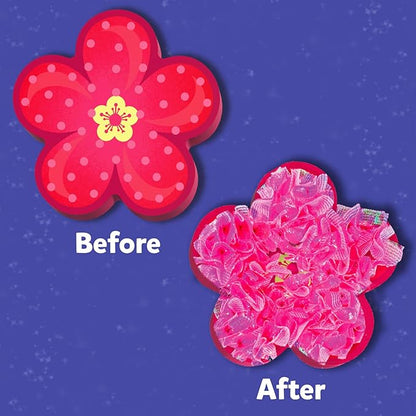 Skillmatics Poke-in Art - Flower Bouquet, Mess-Free Creative Activity, DIY Wood Craft Kits, Gifts for Girls & Boys Ages 4, 5, 6, 7, 8, 9