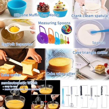 Cake Decorating Kit Cake Decorating Supplies, 66 Icing Piping Nozzles, Cake