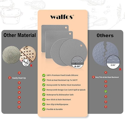 Walfos Silicone Trivet Mats