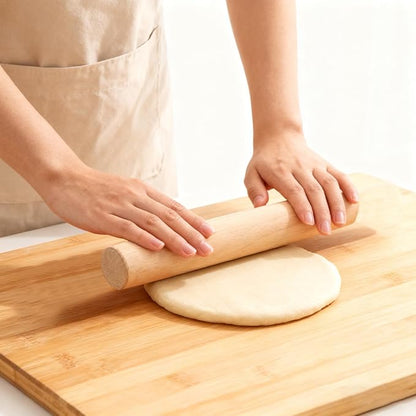 3 Pieces Small Wood Rolling Pin, Dumpling Roller 6.6 Inch Short Rolling Pin