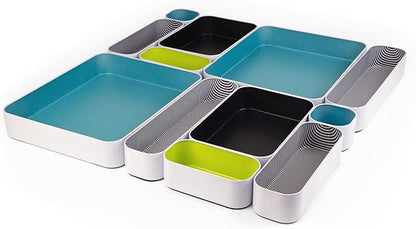 Three by Three Seattle 12 Piece Metal Organizer Tray Set