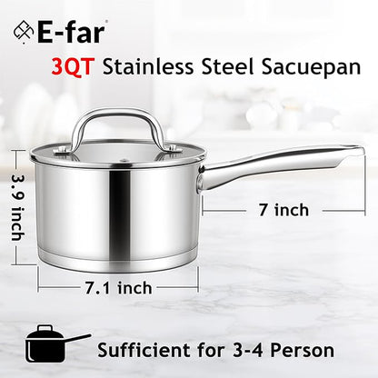 E-far Stainless Steel Saucepan