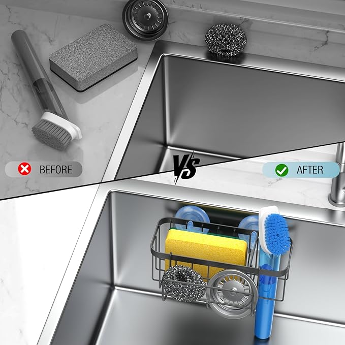 3-in-1 Kitchen Sink Caddy Organizer