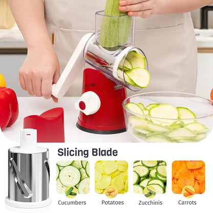 Cheese Grater Hand Crank, Rotary Cheese Shredder