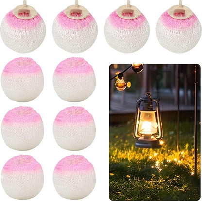Preformed Gas Light Mantles, Gas Lamp Mantles Gaslight Mantles Preformed Inverted Mantle Gas Light Preformed Mantle for Outdoor Indoor Gas Lights