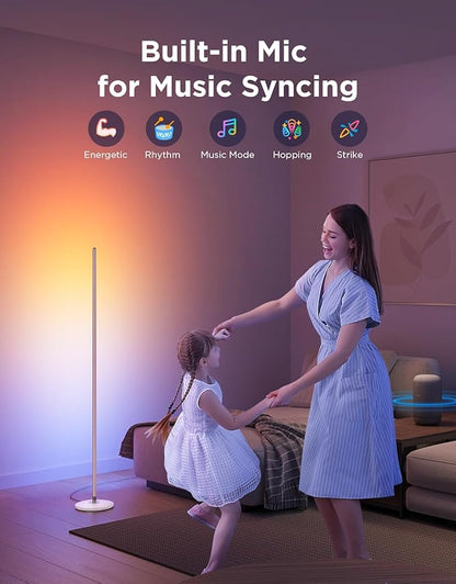 Govee RGBIC Floor Lamp Basic, LED Corner Lamp Works