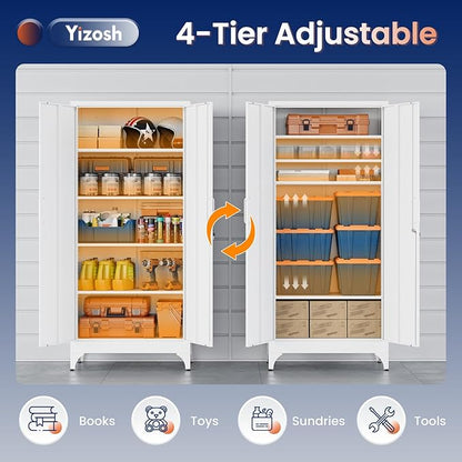 Yizosh Metal Garage Storage Cabinet