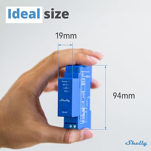 Shelly Pro 1 | Wi-Fi & LAN, 1-Channel Smart Relay Switch | Home Automation |