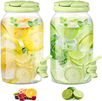 Havawish 2 Pcs 1 Gallon Plastic Beverage Dispenser