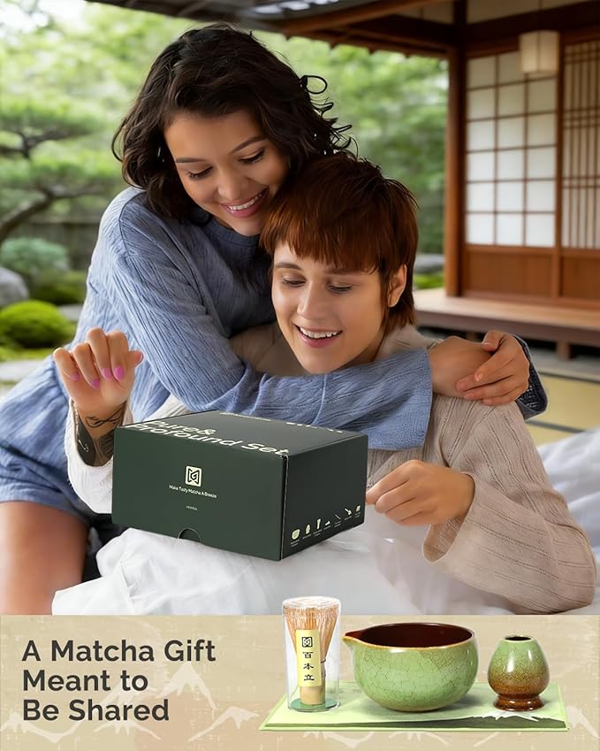 Maestri House Matcha Whisk Set, 7-Pc Complete Matcha Kit