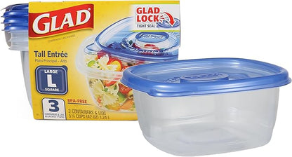 Glad GladWare Tall Entree Food Storage Containers