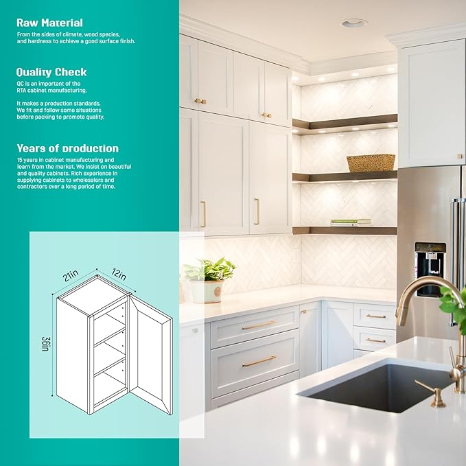 Wall Kitchen Cabinets, RTA Cabinets, Wall Mounted, RTA Upper Cabinet, Modern