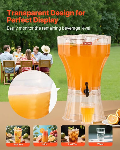 VEVOR Beverage Dispenser, 3.4 Gallon Drink Dispenser