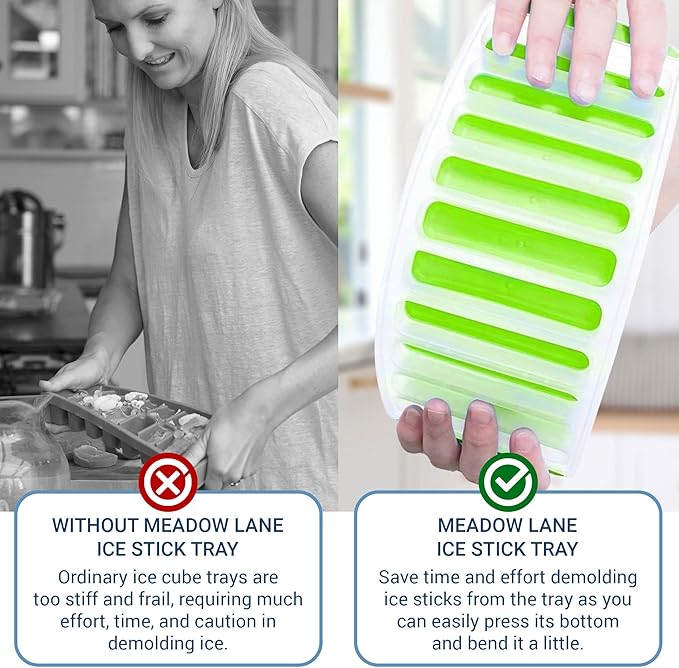 Meadow Lane Ice Stick/Cube Tray, Narrow and Long