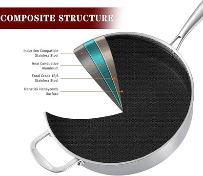 LOLYKITCH 6 QT Large Skillet
