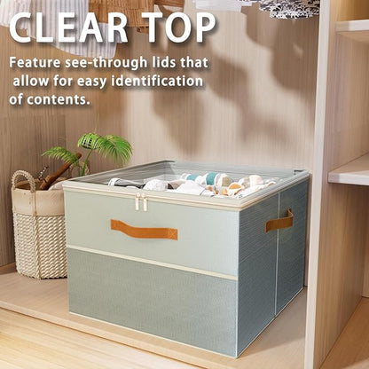 Shoe Organizer for Closet, 2 Pack Foldable Shoe Storage Organizer Box Bin