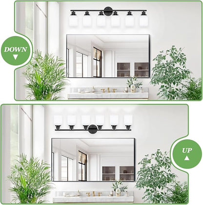 Guliaofo 6-Light Bathroom Light Fixtures, Vanity Lights